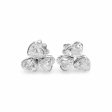 NEW Trio Heart Diamond Earrings 14kt Sale