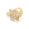 NEW Golden Double Rositas Diamond Ring 18kt For Cheap