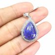 NEW Pear Cabochon Halo Diamond Pendant 14kt Sale