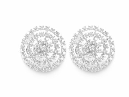 NEW Snow Flakes Diamond Earrings 18kt Online Sale