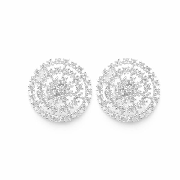 NEW Snow Flakes Diamond Earrings 18kt Online Sale