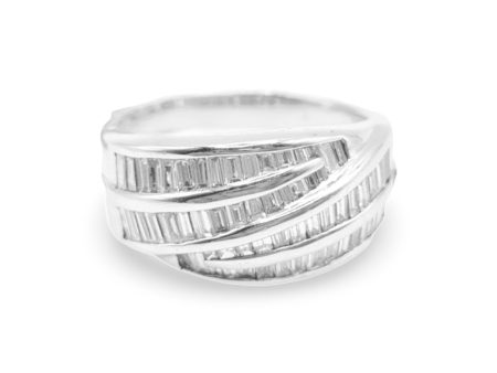 NEW Baguette Deco Statement Diamond Ring 18kt Online