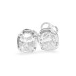 NEW 1.50ct 1.47ct Oval N VVS Stud Earrings 14kt on Sale