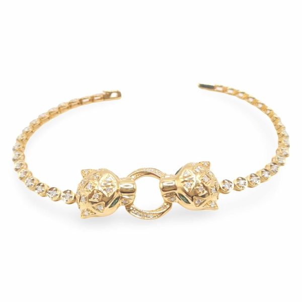 NEW Duo Serpent Tennis Bracelet 14kt Online Sale