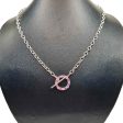 NEW Round Lock Nano Gemstone Diamond Necklace 18kt Supply