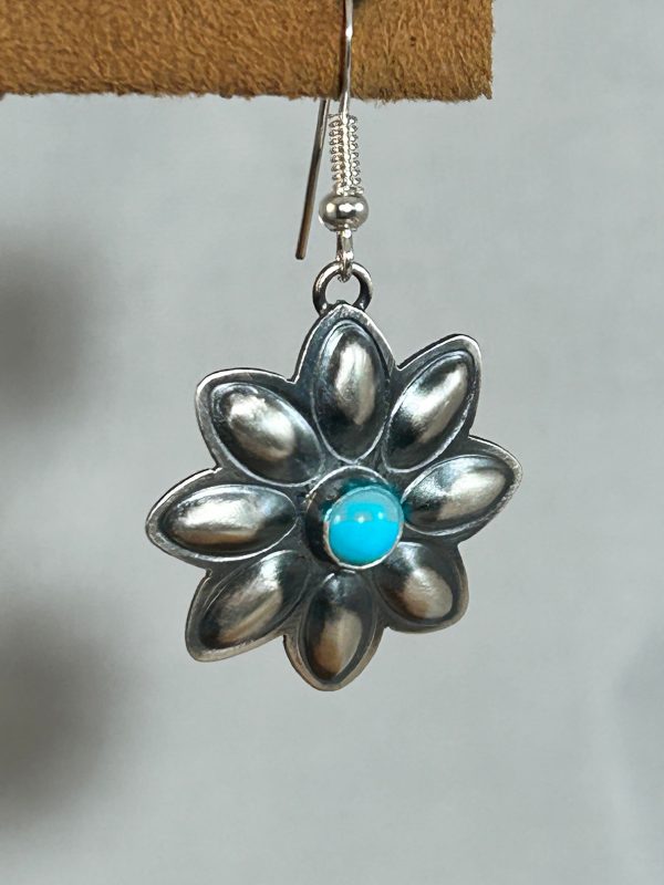 Turquoise Blossom Earrings by Robert Johnson Fashion