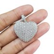 NEW Heart Paved Diamond Pendant 18kt Online now