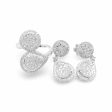 NEW Round Pear Dangling Diamond Jewelry Set 14kt Hot on Sale