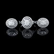 NEW Oval Halo Diamond Jewelry Set 14kt For Cheap