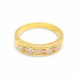 NEW Golden Half Eternity Round Diamond Ring 14kt Online