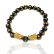 GOLD PIYAO | 24K Double Dragon Mantra Beads Lucky Piyao Bracelet Sale