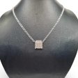 NEW Cushion Paved Link Diamond Necklace 14kt Fashion