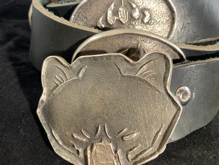 Tufa Cast Sterling Silver Bear Belt by Ira Custer For Cheap