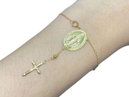 #LVNAPP | 18K Golden Rosary Bracelet Online now