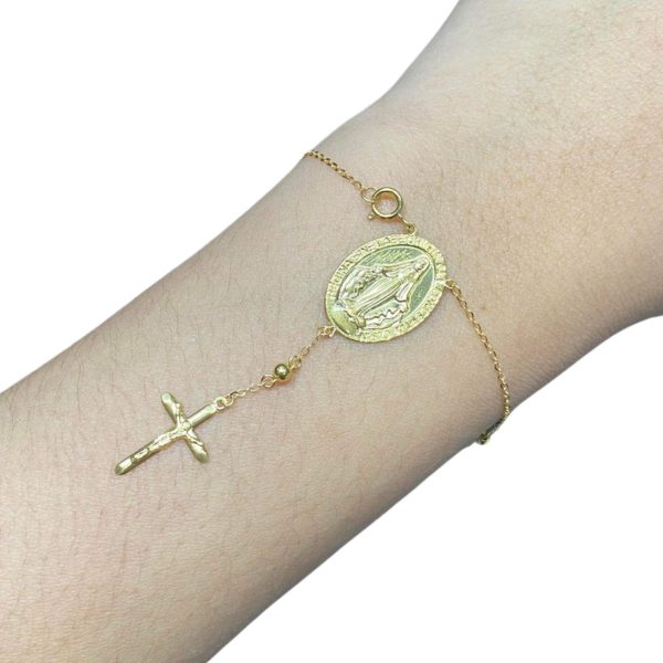 #LVNAPP | 18K Golden Rosary Bracelet Online now