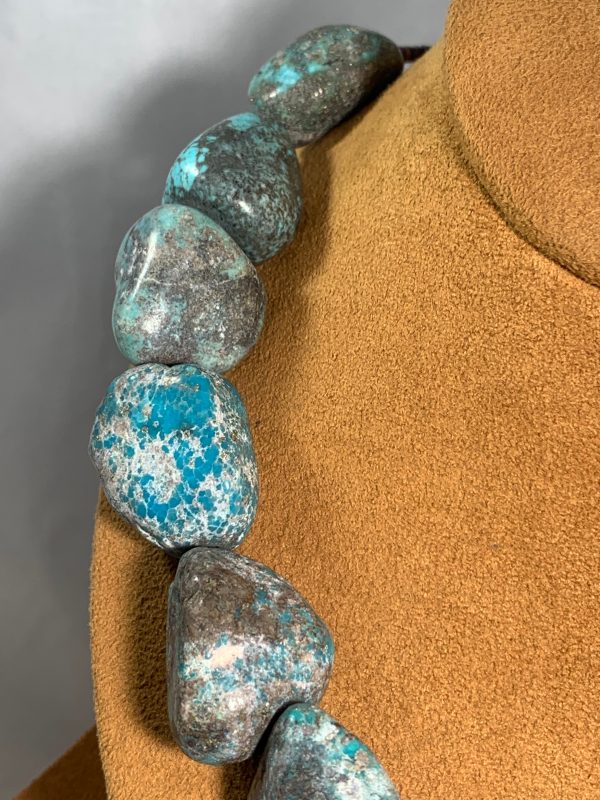 Turquoise Nugget Necklace by Lorraine Lucero Online Sale