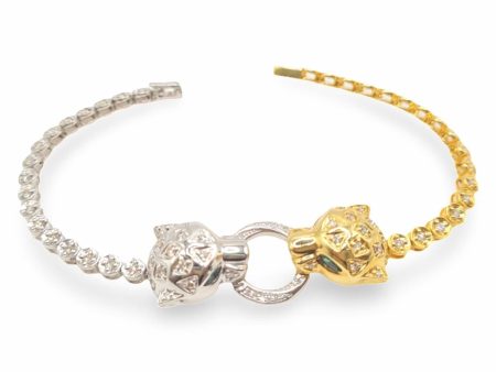 NEW Duo Serpent Tennis Bracelet 14kt Online Sale