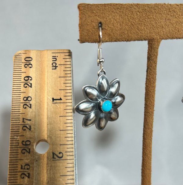 Turquoise Blossom Earrings by Robert Johnson Fashion