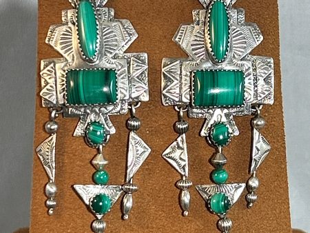 Malachite Earrings by Teresa Archibeque For Cheap