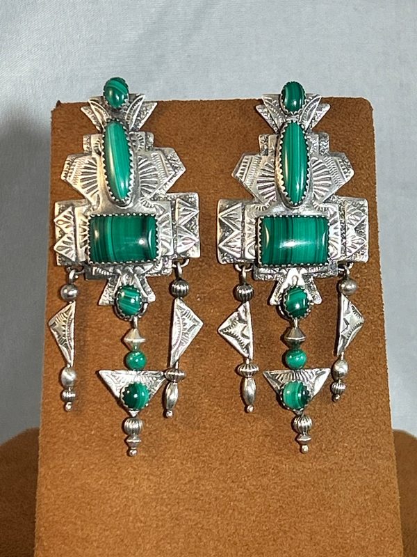 Malachite Earrings by Teresa Archibeque For Cheap