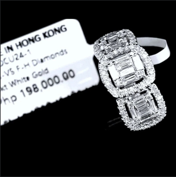 Trinity Halo Cushion Diamond Ring 14kt Online Hot Sale