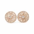 NEW Rose Round Diamond Earrings 18kt Online