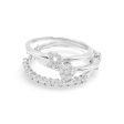 NEW Unique Swirl Round Diamond Ring 18kt on Sale