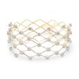 NEW Crossover Deco Statement Round Diamond Bangle 18kt Discount