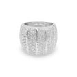 NEW  Honey Comb Paved Multi Rows Diamond Ring 18kt Online