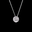 Classic Round Diamond Necklace 18kt Hot on Sale