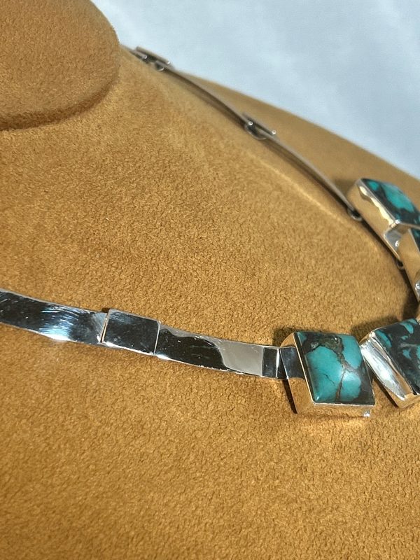 Flowing Five Stone Turquoise Necklace by Burch Driver Discount