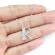 NEW Alphabet Letter R Diamond Necklace 14kt For Cheap