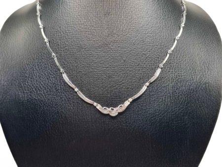 NEW Classic Baguette Diamond Necklace 14kt For Discount