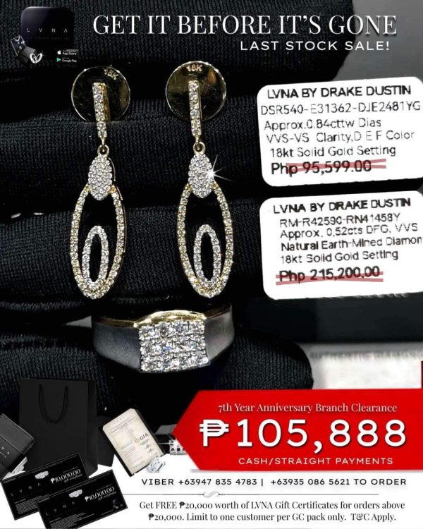 Oval Drop Matte Round Diamond Jewelry Set 18kt Sale