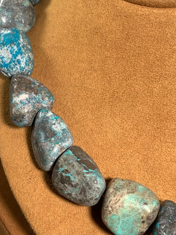 Turquoise Nugget Necklace by Lorraine Lucero Online Sale