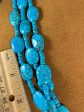 Flat Turquoise Bead Necklace by Don Lucas Online now