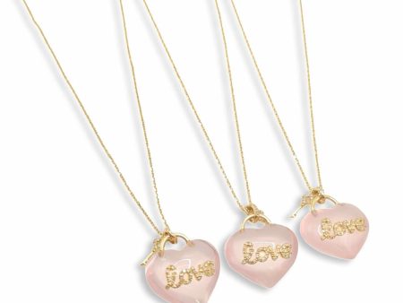 NEW Heart Love Diamond Necklace 14kt For Discount