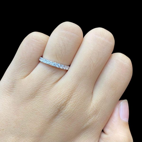 Round Brilliant Cut Half Eternity Diamond Ring #EternityByLVNA Online now