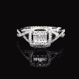 Twisted Shank Cushion Diamond Ring 14kt Hot on Sale