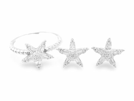 NEW Star Diamond Jewelry Set 14kt Online Sale