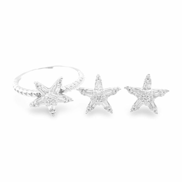 NEW Star Diamond Jewelry Set 14kt Online Sale