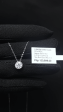 0.40-0.50ct Round Brilliant Solitaire Diamond Neckace in 16-18” adjustable 18kt White Gold Chain Online