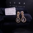 Golden Pear Dangling Diamond Earrings 14kt Online Sale