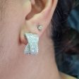 NEW Cross Over Diamond Earrings 18kt Fashion