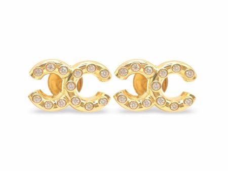 NEW Golden Duo Horshoe Diamond Earrings 18kt Online Sale