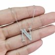 NEW Alphabet N Diamond Necklace 14kt For Cheap