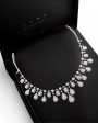 #LVNA2024 | Pear Statement Dangling Diamond Necklace 18ktt Fashion