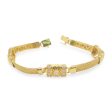 NEW Golden Barrel Center Diamond Bracelet 18kt Sale