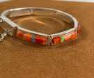 Spiny Oyster Inlay Bracelet  by Earl Plummer Online Hot Sale