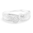 NEW Intertwine Twist Statement Baguette Diamond Bangle 18kt Discount